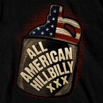 Hot Leathers GMD1517 Men’s Black All American Hillbilly Double Sided T-Shirt - Image 3