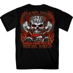 Hot Leathers GMD1535 Men’s Black Skull and Pistons T-Shirt