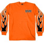 Hot Leathers GMD2090 Mens ‘Bikers Against Dumb Drivers’ Long Sleeve Safety Orange Shirt