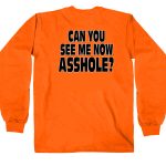 Hot Leathers GMD2090 Mens ‘Bikers Against Dumb Drivers’ Long Sleeve Safety Orange Shirt - Image 3