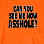 Hot Leathers GMD2090 Mens ‘Bikers Against Dumb Drivers’ Long Sleeve Safety Orange Shirt - Image 2