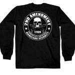 Hot Leathers GMD2158 Men’s ‘2nd Amendment America’s Original Homeland Security’ Long Sleeve Black T-Shirt - Image 2