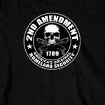 Hot Leathers GMD2158 Men’s ‘2nd Amendment America’s Original Homeland Security’ Long Sleeve Black T-Shirt - Image 3