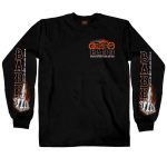 Hot Leathers GMD2453 Men’s Bone Finger Long Sleeve Black Shirt - Image 3