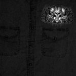 Hot Leathers GMD5015 Men’s Black Ride or Die Skull Sleeveless Denim Button Shirt - Image 5