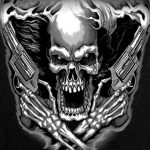 Hot Leathers GMD5076 Mens Assassin Sleeveless Black Denim Shirt - Image 5