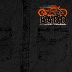 Hot Leathers GMD5453 Men’s ‘Bone Finger’ Sleeveless Black Denim Shirt - Image 2