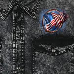 Hot Leathers GMD5472 Men’s Hoop Eagle Dyed Sleeveless Denim Shirt - Image 3