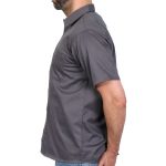 Hot Leathers GMM1010 Men’s Mechanic Charcoal Button Up Heavy-Duty Work Shirt for | Classic Mechanic Work Shirt - Image 4