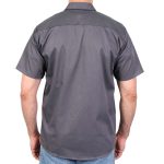 Hot Leathers GMM1010 Men’s Mechanic Charcoal Button Up Heavy-Duty Work Shirt for | Classic Mechanic Work Shirt - Image 5