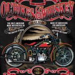 Hot Leathers GMS1074 Men’s ‘Ol’ Bikes & Whiskey’ Black T-Shirt - Image 2