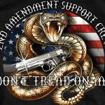 Hot Leathers GMS1371 Men’s ‘2nd Amendment Rattler’ Black T-Shirt - Image 4