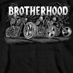 Hot Leathers GMS1408 Men’s ‘Ride As One’ Short Sleeve Black T-Shirt - Image 2