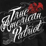 Hot Leathers GMS1454 Mens True American Patriot Black T-Shirt - Image 2