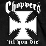 Hot Leathers GMS1455 Mens Classic Chopper’s ‘Til You Die Black T-Shirt - Image 2