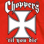 Hot Leathers GMS1456 Mens Classic Chopper’s ‘Til You Die Classic Red T-shirt - Image 2