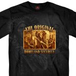 Hot Leathers GMS1460 Men’s Original Homeland Security Native American Black T-Shirt