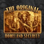 Hot Leathers GMS1460 Men’s Original Homeland Security Native American Black T-Shirt - Image 2