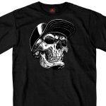 Hot Leathers GMS1465 Men’s Black ‘Snapback Skull’ T-Shirt