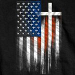 Hot Leathers GMS1466 Men’s American Flag Crosses Black T-Shirt - Image 2