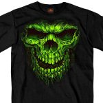 Hot Leathers GMS1476 Men’s Shredder Skull Black T-Shirt