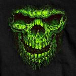 Hot Leathers GMS1476 Men’s Shredder Skull Black T-Shirt - Image 2