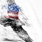 Hot Leathers GMS1479 Men’s Short Sleeve Pencil Eagle Patriotic White T-Shirt - Image 2