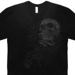 Hot Leathers Men’s Sweet Demise V-Neck T-Shirt GMS1500 - Image 4