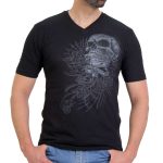 Hot Leathers Men’s Sweet Demise V-Neck T-Shirt GMS1500
