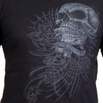 Hot Leathers Men’s Sweet Demise V-Neck T-Shirt GMS1500 - Image 2