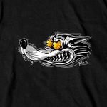 Hot Leathers GMS1525 Men’s Black Race Wolf Short Sleeve T-Shirt - Image 2