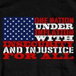 Hot Leathers GMS1531 Men’s Black ‘One Nation Under Inflation’ T-Shirt - Image 2