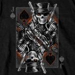 Hot Leathers GMS1534 Men’s Black Gambler Short Sleeve T-Shirt - Image 2