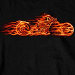Hot Leathers GMS2070 Men’s ‘Hell Bike’ Long Sleeve Black Shirt - Image 3