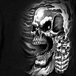Hot Leathers GMS2076 Men’s ‘Assassin’ Long Sleeve Black Shirt - Image 2