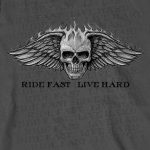 Hot Leathers GMS2118 Men’s ‘Bad Scratch’ Long Sleeve Charcoal Shirt - Image 3