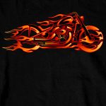 Hot Leathers GMS2154 Men’s ‘Fire Bobber’ Long Sleeve Black Shirt - Image 3