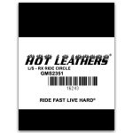 Hot Leathers GMS2351 Men’s ‘RX Ride Circle’ Long Sleeve Charcoal Shirt - Image 2