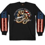 Hot Leathers GMS2371 Men’s ‘2nd Amendment’ Long Sleeve Black Shirt