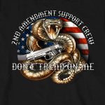 Hot Leathers GMS2371 Men’s ‘2nd Amendment’ Long Sleeve Black Shirt - Image 3