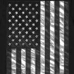 Hot Leathers GMS2393 Men’s ‘American Flag’ Long Sleeve Black Shirt - Image 2