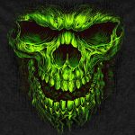 Hot Leathers GMS4023 Men’s Shredder Skull Black Hoodie Sweatshirt - Image 2