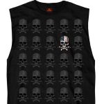 Hot Leathers GMT3440 Men’s Shooter Skull Pattern Sleeveless Black Tank Top Shirt - Image 3
