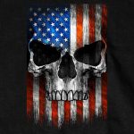 Hot Leathers GMT3483 Men’s Shooter Skull Patriotic Sleeveless Black Tank Top Shirt - Image 2