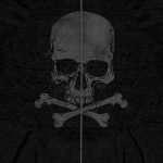 Hot Leathers GMZ4305 Men’s ‘Skull and Crossbones’ Black Hoodie with Zipper Closure - Image 5