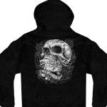 Hot Leathers GMZ4356 Men’s ‘Sweet Demise’ Black Hoodie with Zipper Closure - Image 5