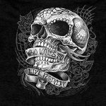 Hot Leathers GMZ4356 Men’s ‘Sweet Demise’ Black Hoodie with Zipper Closure - Image 4