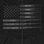 Hot Leathers GMZ4414 Men’s ‘American Flag Bullets’ Black Hoodie with Zipper Closure - Image 2