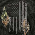 Mossy Oak and Hot Leathers GMZ4470 Mens Limited Edition Mashup Flag Eclipse Camo Zip Up Hoodie Sweatshirt - Image 4