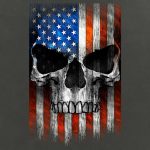 Hot Leathers GMZ4489 Men’s Patriotic Skull Charcoal Zip Up Hoodie Sweatshirt - Image 4